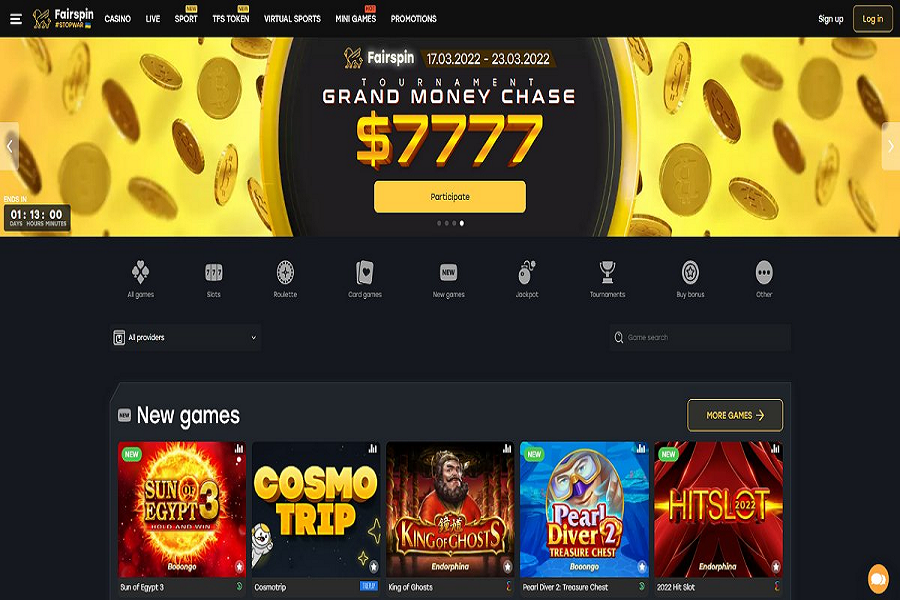 Fairspin Casino – overview, mirror, play for money on the official site