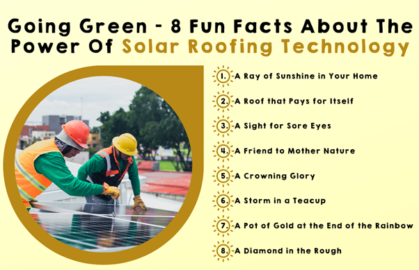 Going Green – 8 Fun Facts About The Power Of Solar Roofing Technology